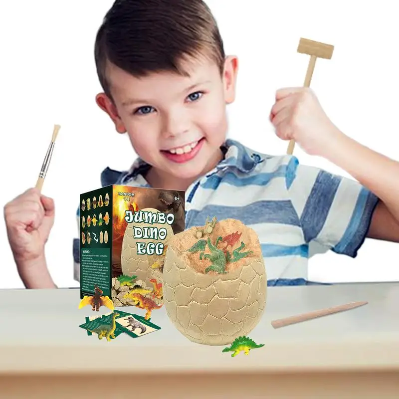 

Dino Dig Kit Dino Egg Dig Easter Basket Stuffers Stocking Stuffers For Kids Dinosaur Toys For 3-12 Years Old Boys Girls