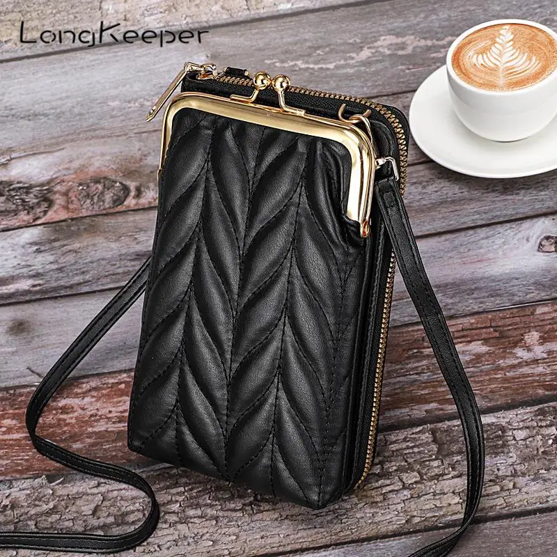 Shoulder Messenger Bag Fashion Y2K Mini Handbag for Women Hasp Purses Ladies Crossbody Bag Wallets Trendy Phone Bag Longkeeper