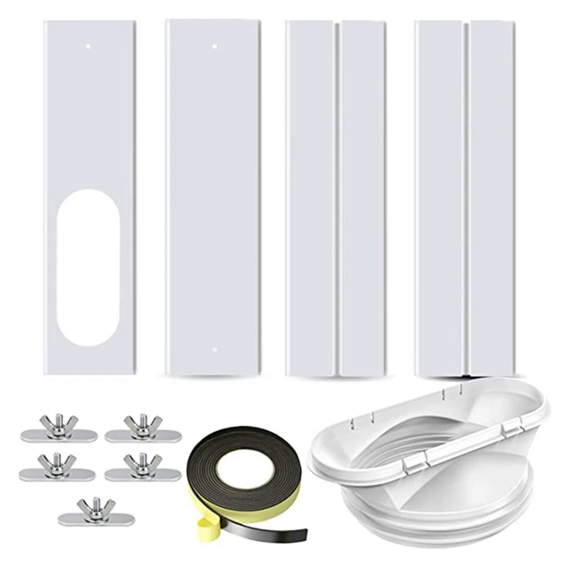 

AC Window Kit With 2-In-1 Coupler For Exhaust Hose With 5.0Inch Or 5.9Inch Diameter, Air Conditioner Window Vent Kit