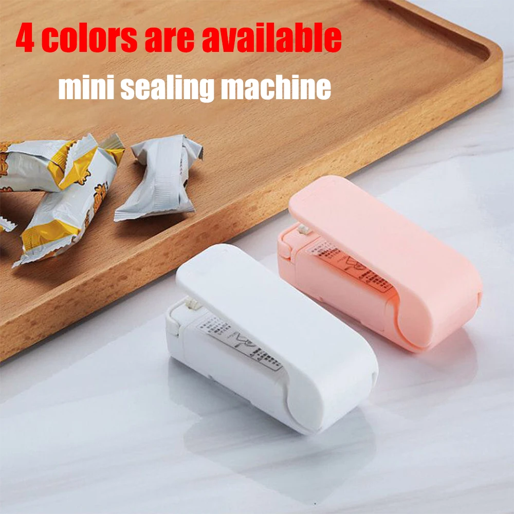 

Mini Bag Sealer Hot Bond Sealer Bag Sealer Sealed Bag Clip Food Bag Closure Heat Sealer Moisture Proof For Home Use Gadgets