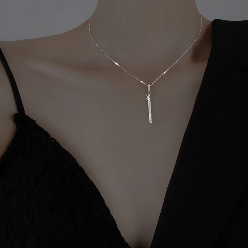 

VENTFILLE Silver Gold Color Geometry Necklace for Women Girl Fashion Zircon Ins Jewelry Birthday Gift Dropshipping Wholesale