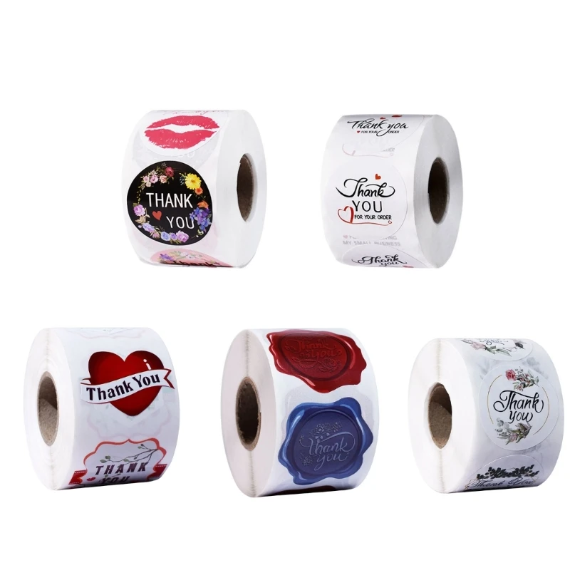 

500x Thank You Sticker s наклейки для малого бизнеса, декоративные уплотнительные наклейки 85DA