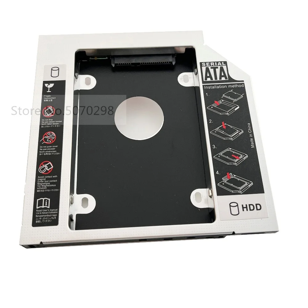 

12.7mm 2nd HDD SSD Hard Drive Optical Caddy Frame Adapter for iMac A1311 A1312 A1224 A1225 Swap GA32N GA11N AD5680H Superdrive