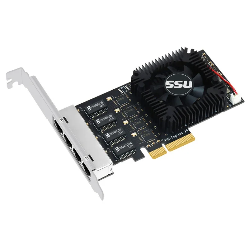 НОВЫЙ адаптер сетевой карты 2 5 Гбит/с ГБ Ethernet 4-портовый RJ45 PCIE PCI Express X4 2500 Мбит/с