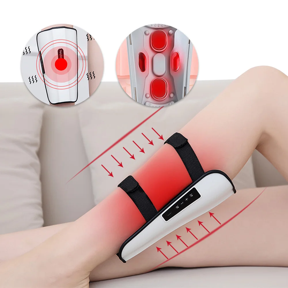 

Electric Leg Massager 5 Mode Pressotherapy Heating Calf Massage Vibration Pain Relief Hot Compression Physiotherapy Recharge