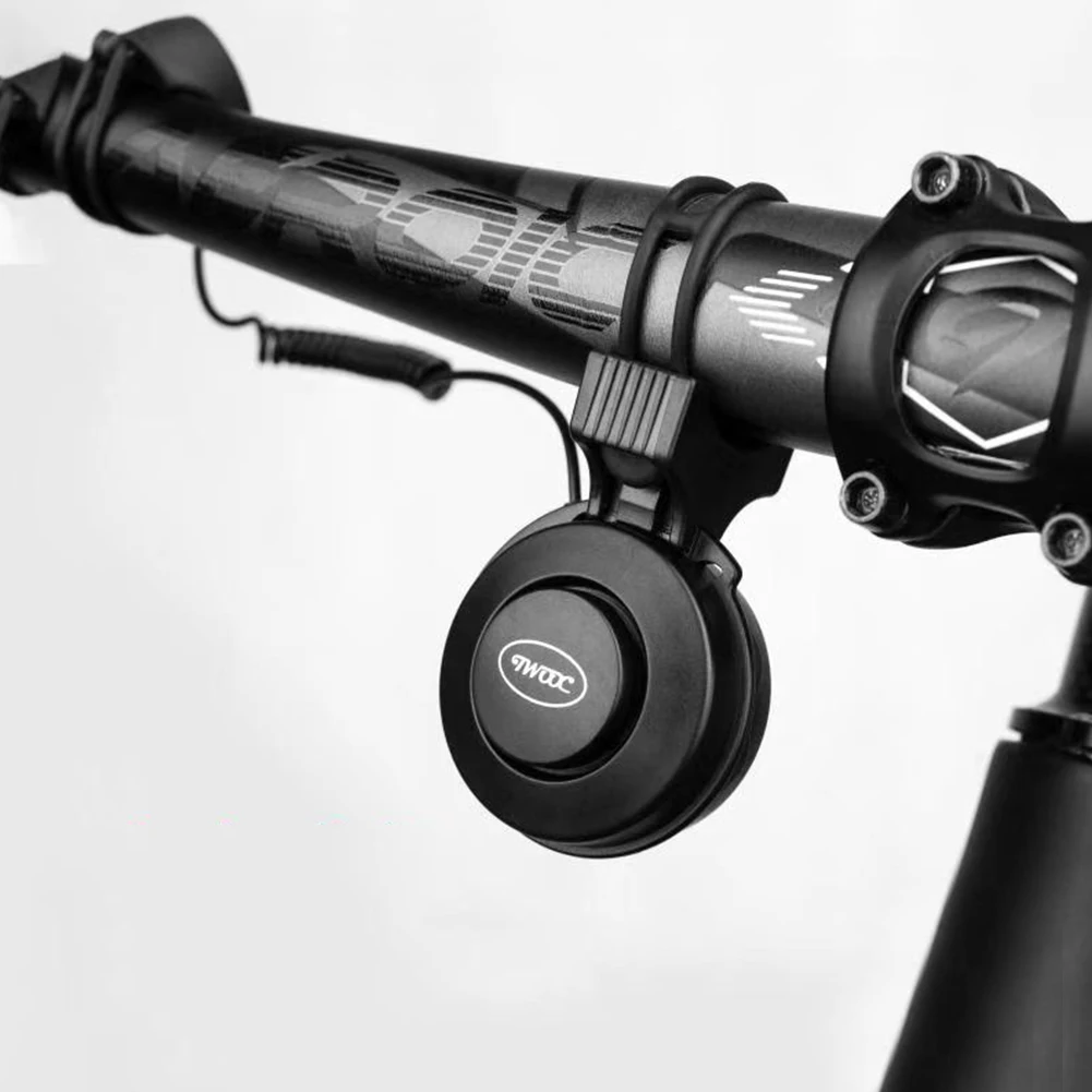 

USB Rechargeable Electric Scooter Bicycle Volume Adjustable Handlebar Bell Bike Electronic Horn with Charging Cable