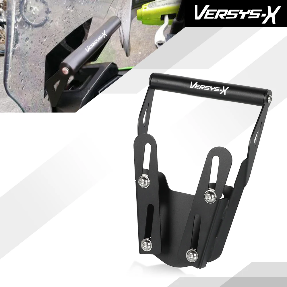 

Для KAWASAKI VERSYS X300 X250 X-300 versys250 versys00 аксессуары для мотоциклов кронштейн для навигации держатель для смартфона GPS