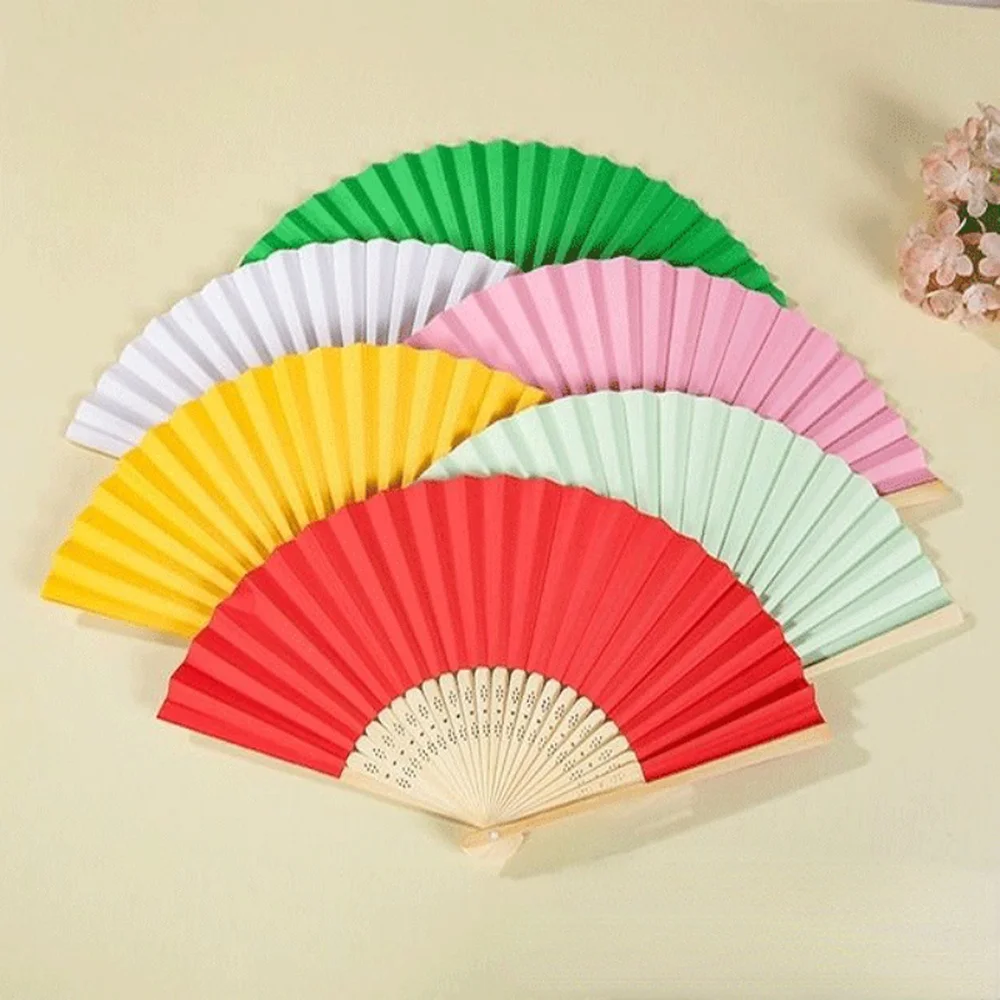 

Personalized Engraved Folding Hand Paper Fan Fold Vintage Fans outdoor Wedding Party Baby Shower Favors Organza bag Choose