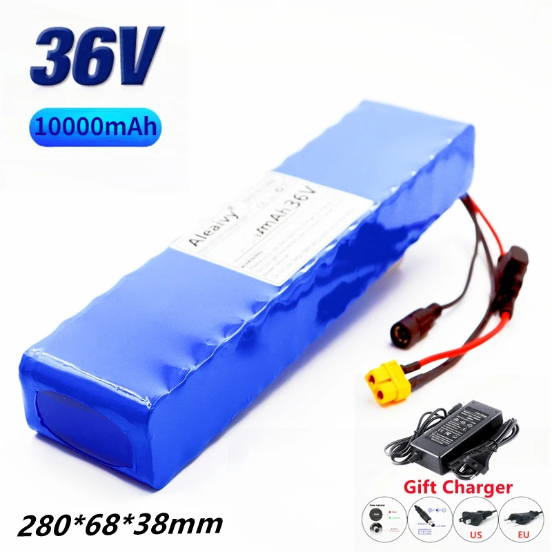 

36V 10Ah 18650 Rechargeable lithium Battery pack 10S3P 500W High power for Modified Bikes Scooter Electric Vehicle With Bms Fuse