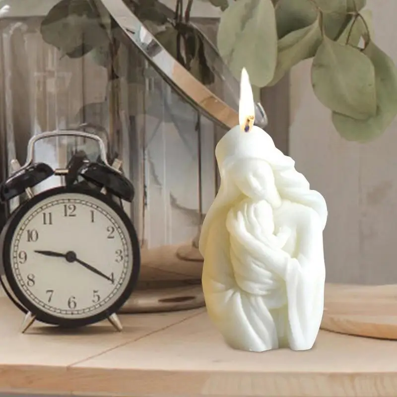

Candle Silicone Mold Mother Hug Child Mold For Crafts Making Madonna Mold Baby Jesus Resin Mold Figurine Mold For Scented Candle