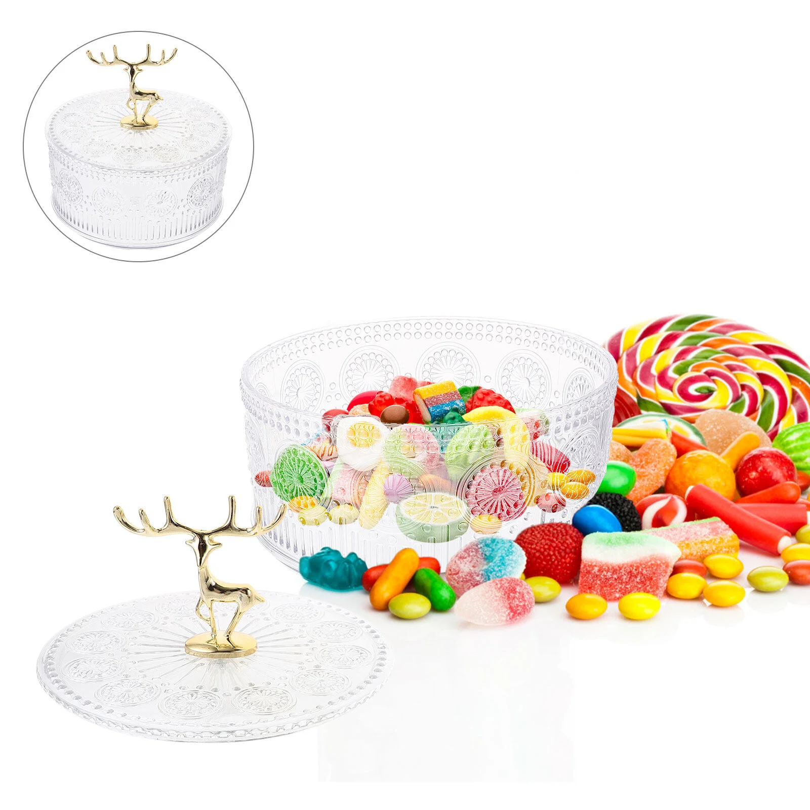 Fruit Dish Decorative Jewelry Storage Case Earring Organizer Jar Container The Pet Women Trinket Miss