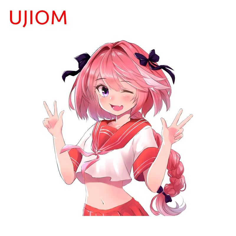 Фото Наклейки UJIOM Astolfo Anime Sticker Kawaii Femboy Fanart для ноутбуков, водонепроницаемые, устойчивые к царапинам, для украшения кухонных шкафов, DIY №3