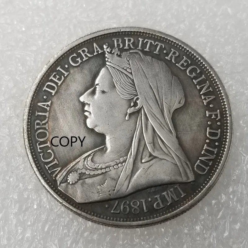 

British 1897 Commemorative Collector Coin Gift Lucky Challenge Coin COPY COIN