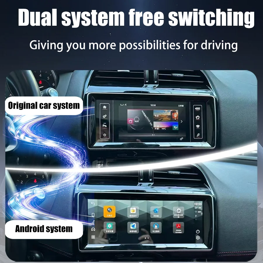 Фото 10.25-дюймовый мультимедийный проигрыватель Android 13 с GPS-радио для Jaguar XE/XEL/F-PACE X760 X761, беспроводной Carplay и Auto, оригинальное меню OEM №5