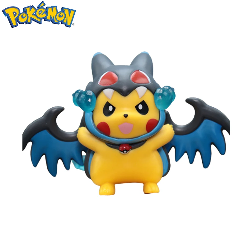 

Фигурки Покемон Пикачу, 10 см, ПВХ, экшн кавайная модель, игрушка, косплей, Charizard, кукла, коллекция, орнамент, детские подарки на день рождения