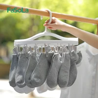 youpin 24 clips folding drying rack household multi clip hook clothes socks underwear drying rack durable rack