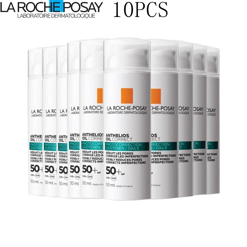 

10PCS La Roche Posay Anthelios Oil Control Sunscreen Photocorrection Daily Sunscreen SPF50+ Antioxidant and Anti-UV Whitening