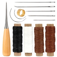 fenrry 13pcs leather craft stitching tools set with hand sewing needles awl thimble for diy leathercraft shoemaker canvas repair