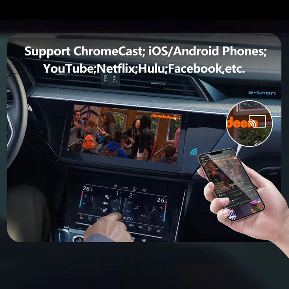 CarPlay Ai Box Android 11 Новый беспроводной Apple Netflix YouTube автобокс Автомобильный