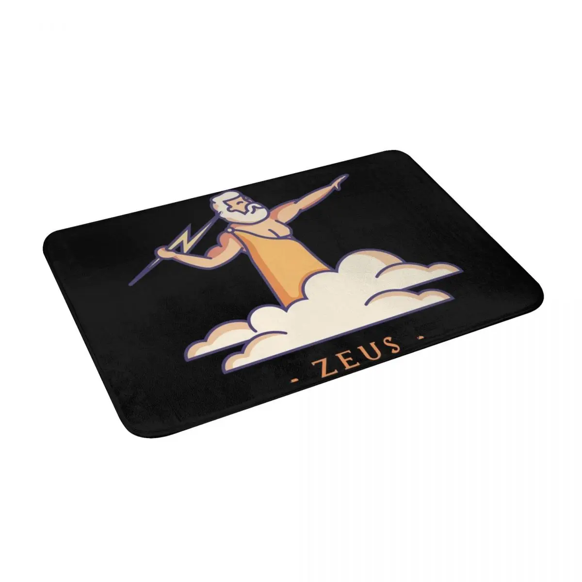 

Zeus Greek Mythology Bath Door Floor Mat Rug Carpet Entrance Living Room Home Kitchen Doormat Bathroom Washable Cocina