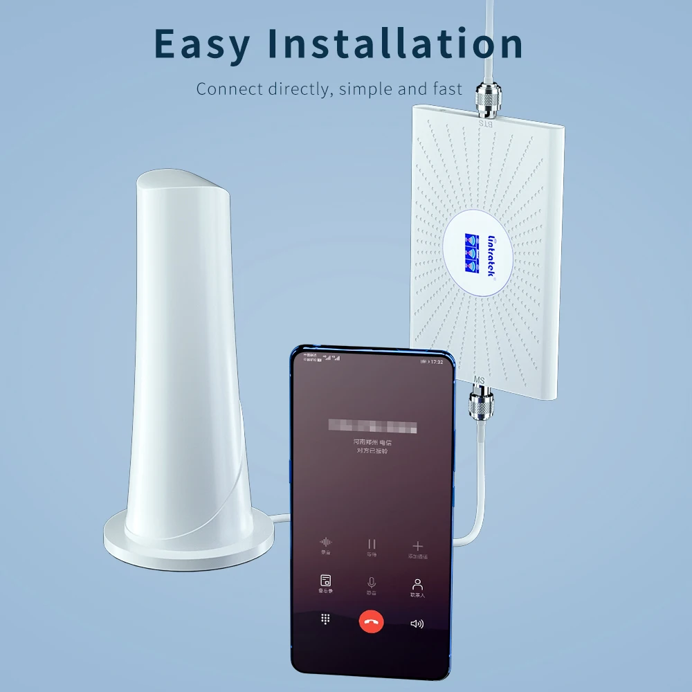 Lintratek 2G 3G 4G 5G 360° Omni Columnar Antenna 5dBi Indoor 700-5300MHz for GSM Cellular Signal Amplifier Booster Repeater