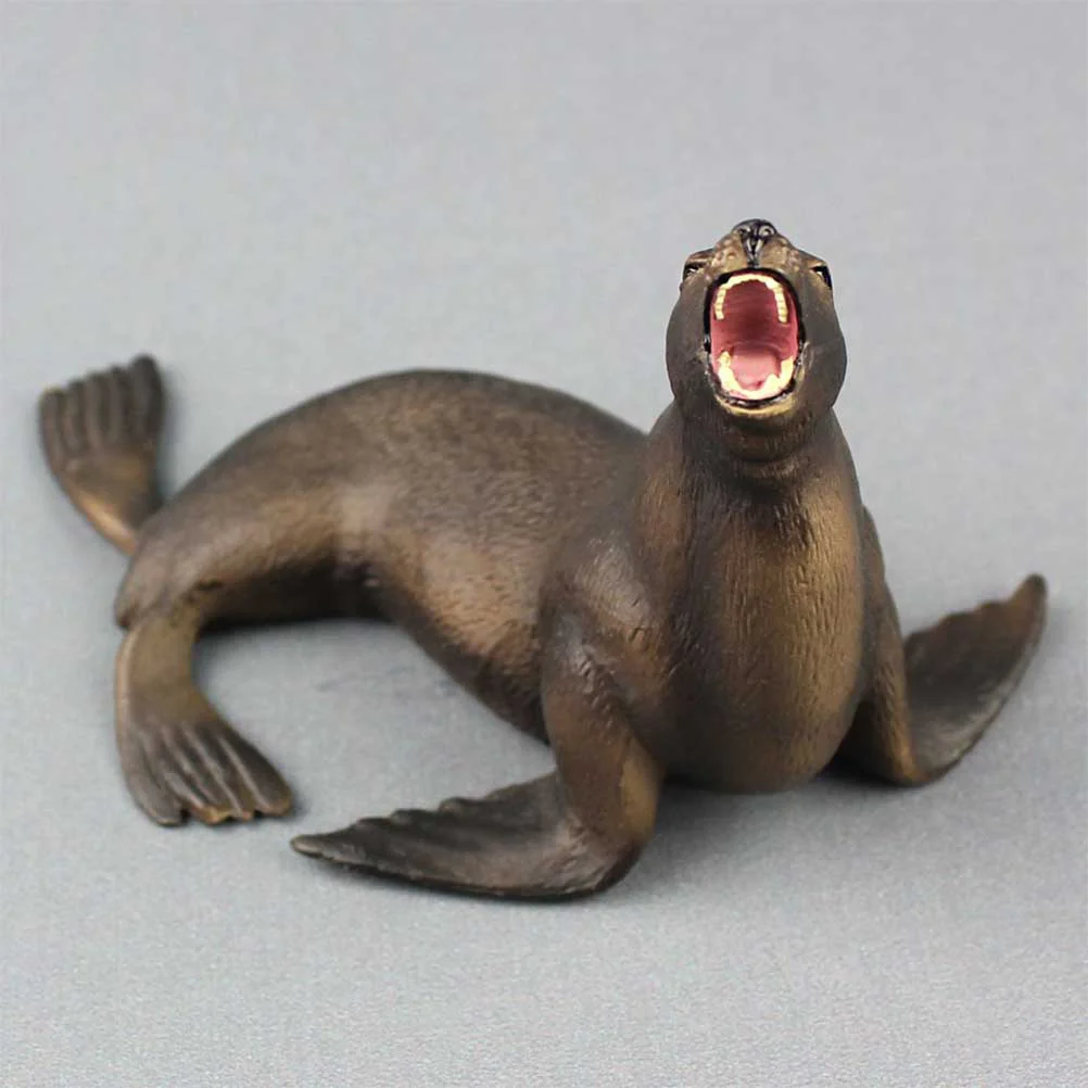

3pcs High Simulation Sea Lion Family Model Marine Organism Decoration for Children Playing