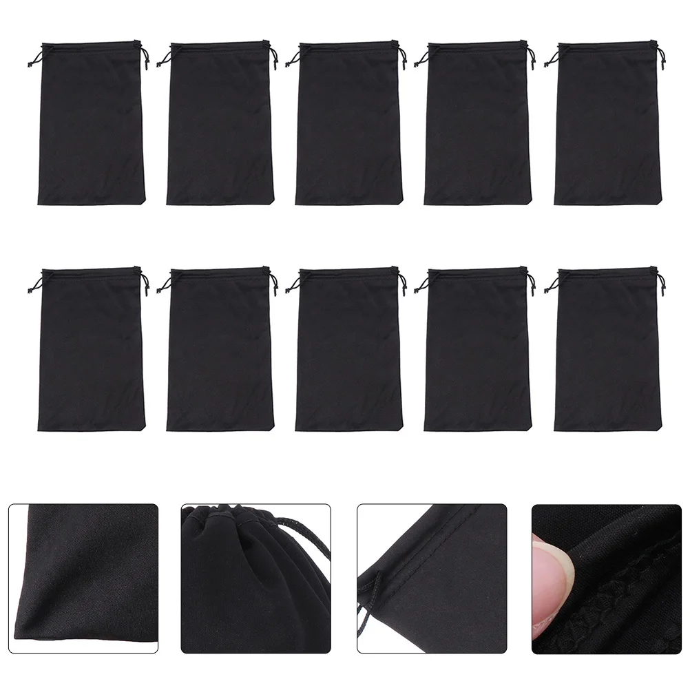 

25 Pcs Sunglass Drawstring Pocket Ski Goggle Cover Goggles Pouch Holder Flannel Carrying Portable Eyeglass Travel