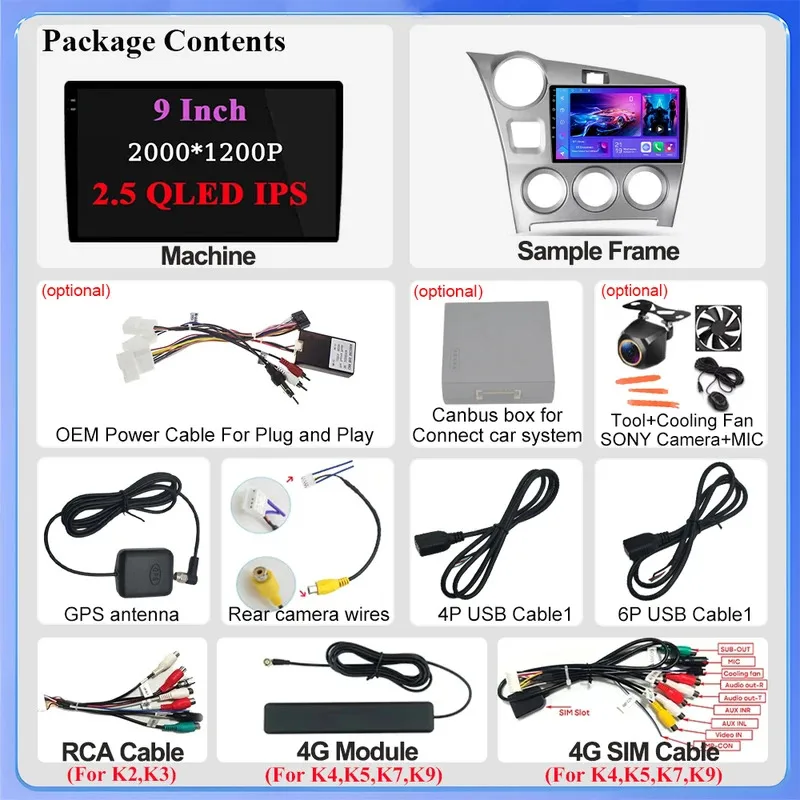 Автомобильный радиоприемник Android 15 Carplay Auto для Toyota Matrix 2 E140 2008 2009 2010 2011 2012 2013 2014 Мультимедийный плеер Навигация GPS (art.: 3920d45e43166) - 3920d45e43166
