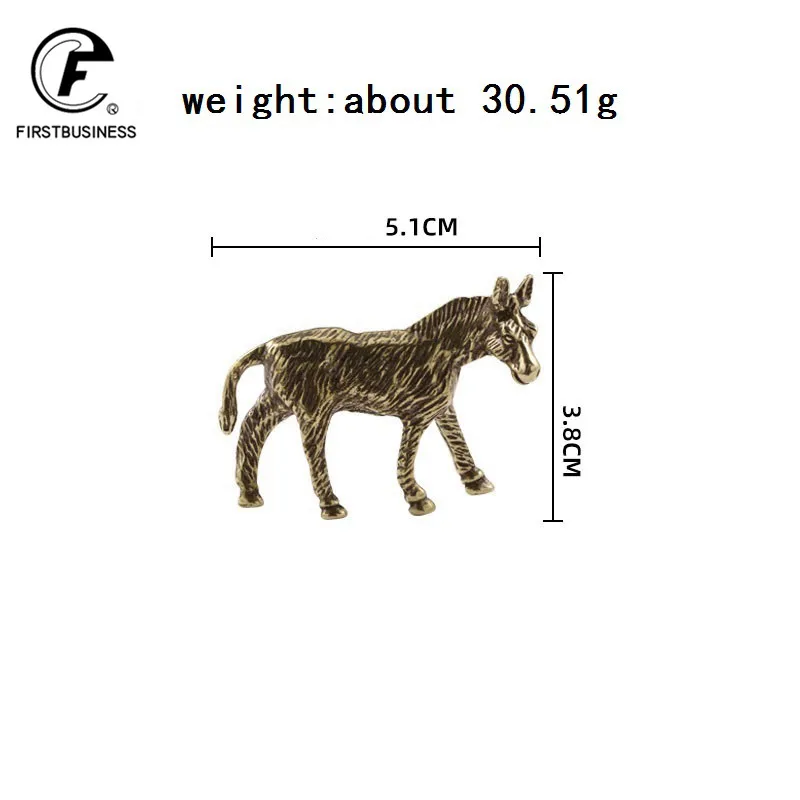 

Миниатюрная латунная статуэтка осла