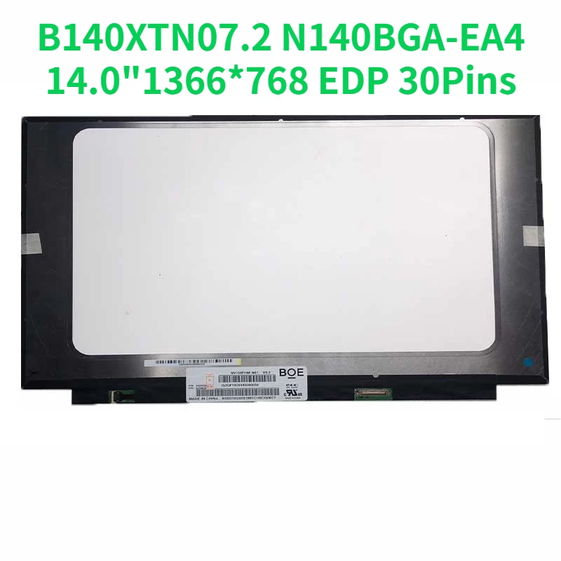 

14,0 "Тонкий HD 1366*768 EDP 30 штырьков без кронштейна с отверстиями для винтов для ноутбука, ЖК-дисплей, экран B140XTN07.2 NT140WHM-N43