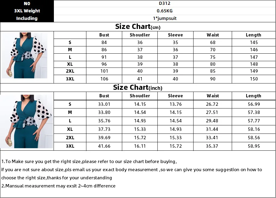 Women Jumpsuit V Neck Peplum Elegant Patchwork Mesh Sleeves Polka Dot Printed Wide Leg One Piece Female Autumn Classy Ladies New