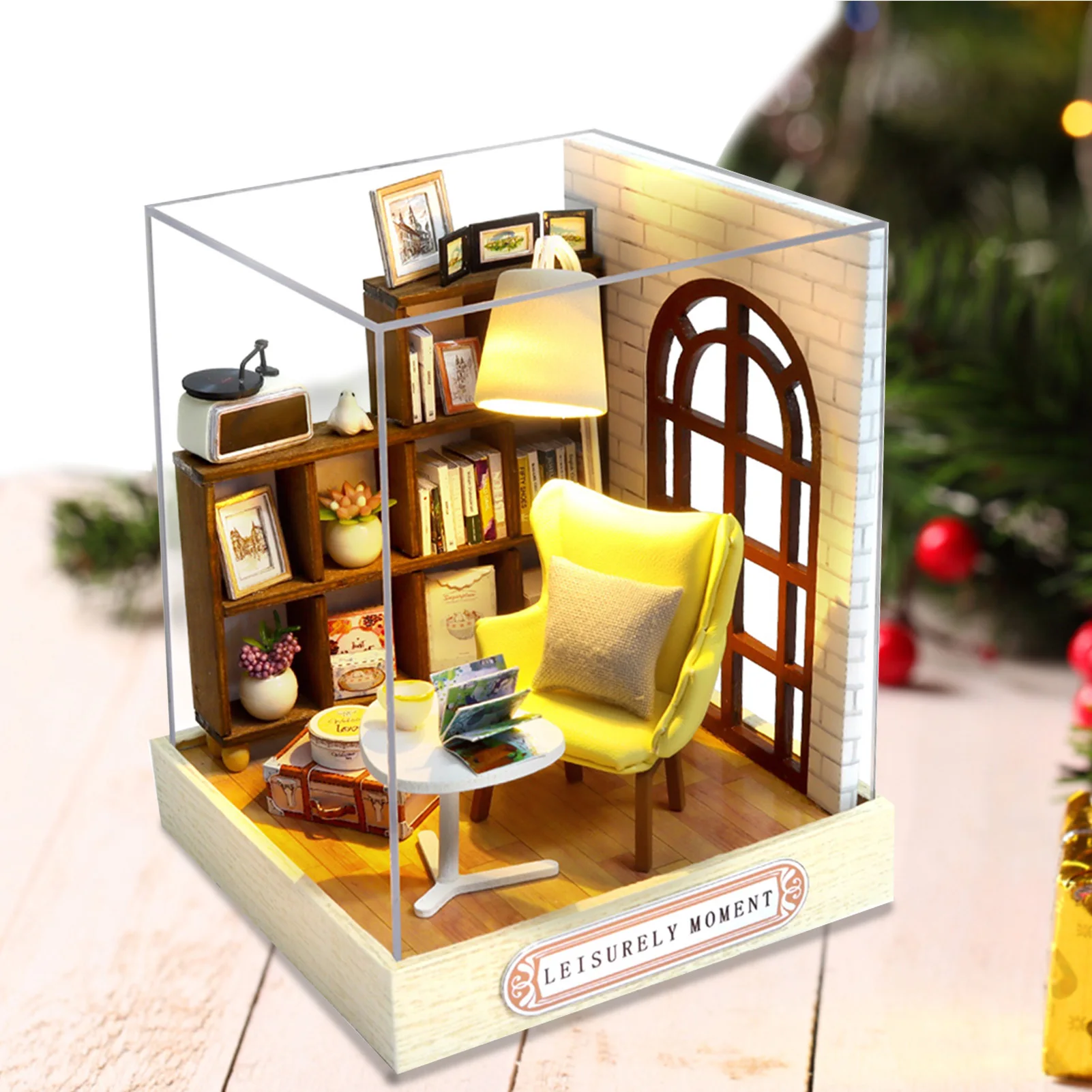 

Mini Doll House DIY Wooden Dollhouse Kit Doll House Accessories Mini Doll House Furniture Christmas Birthday Gifts For Boys