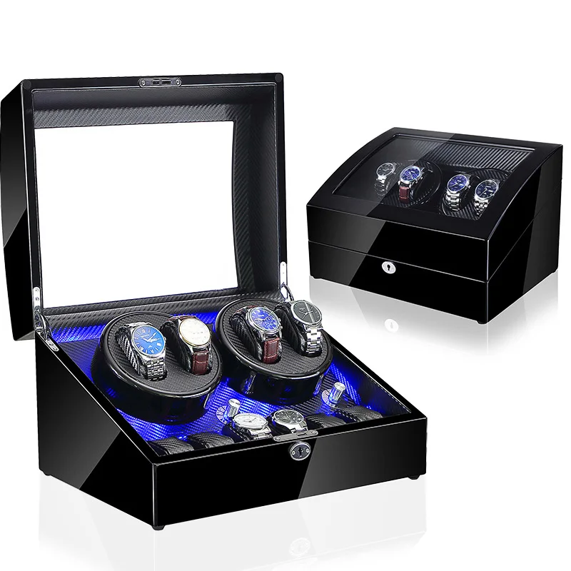Вращающаяся витрина для часов Mabuchi 4 + 6 автоматических деревянные коробки