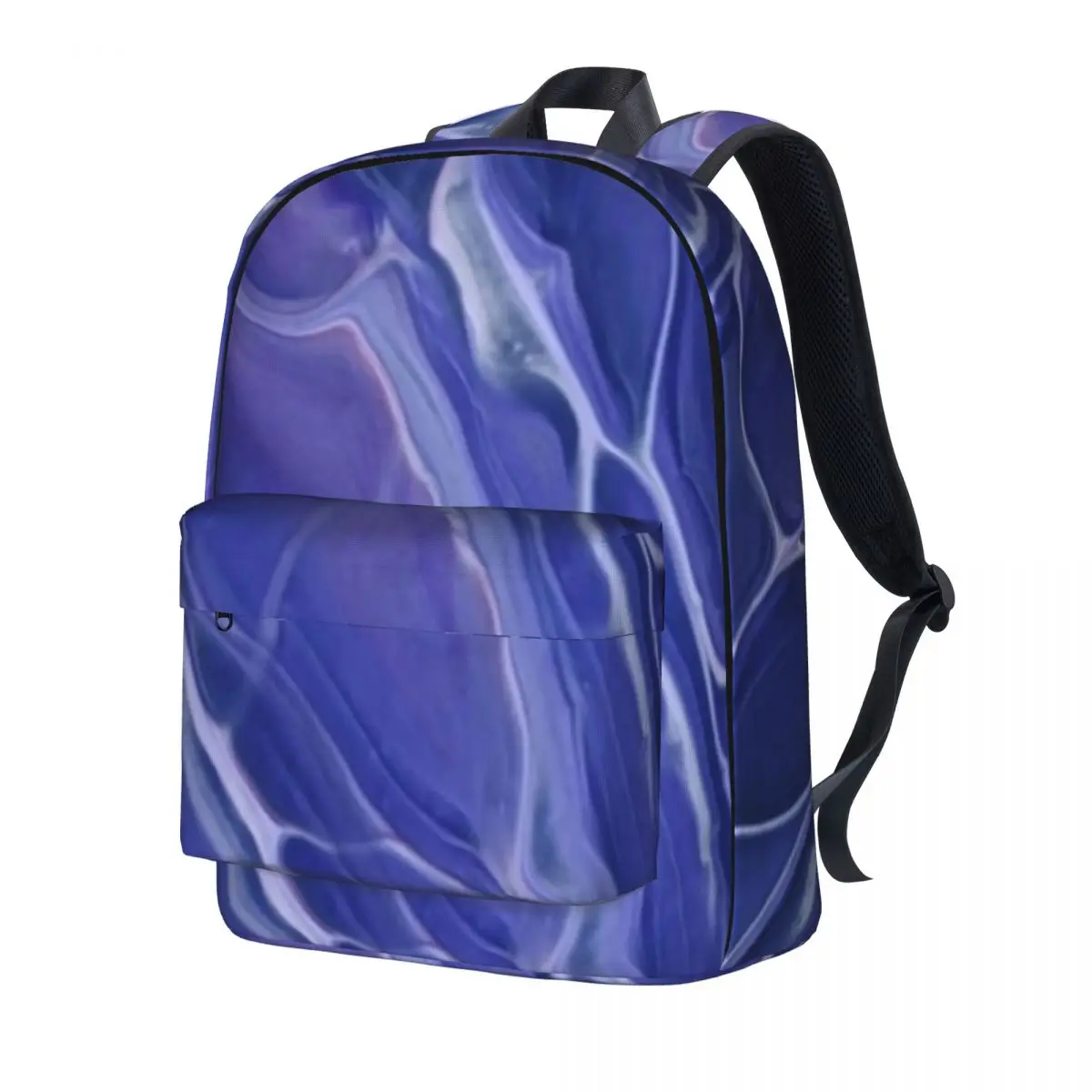 

Лавандовый синий мраморный рюкзак фантазия фиолетовый абстракция повседневные Рюкзаки уличный стиль прочные школьные сумки индивидуальн...