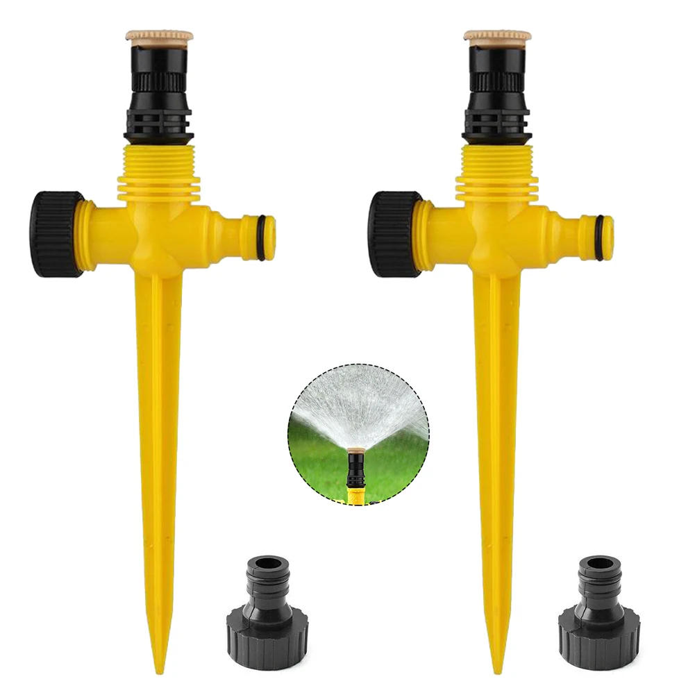 1/2/4Pcs Agriculture Irrigation Sprinklers 360° Lawn ABS Sprinkler System Automatic Grass Watering Spray Irrigation Garden