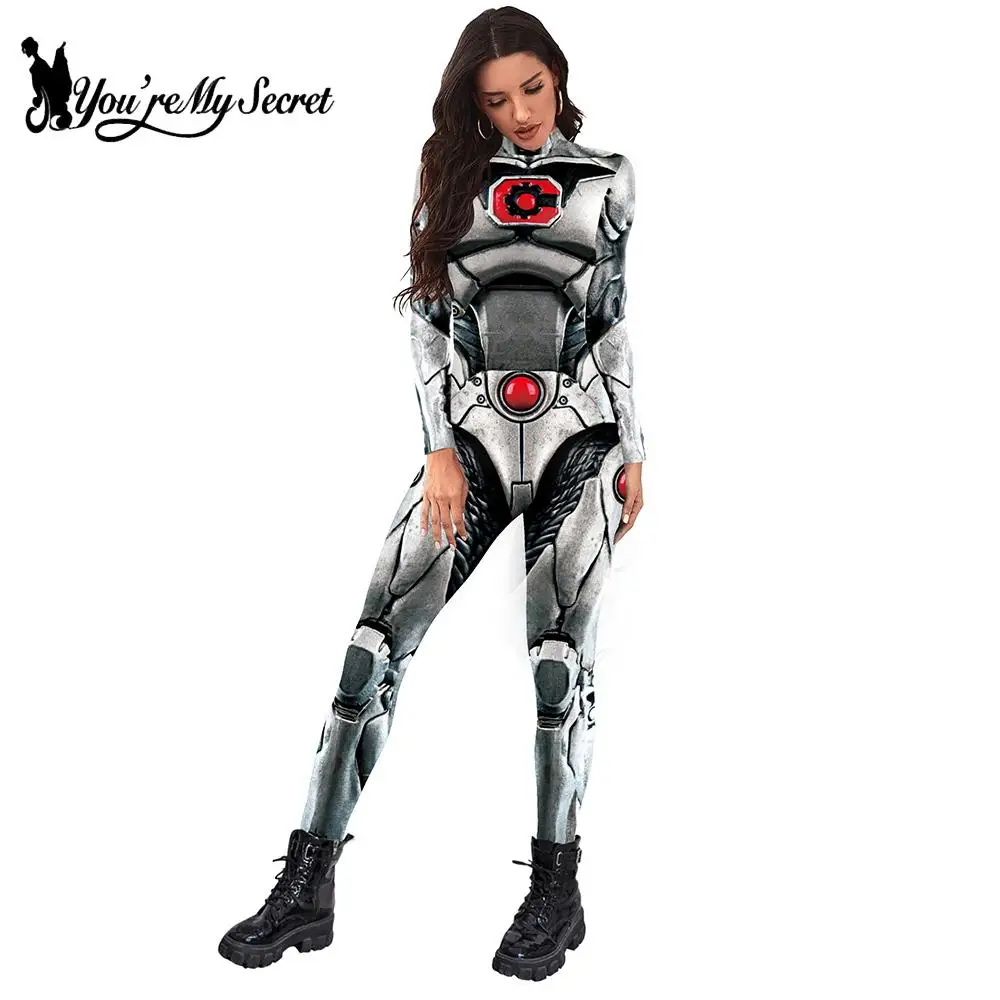 Женский/мужской комбидресс [You Are My Secret] модный с принтом в виде брони костюм для