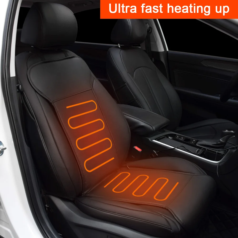 

Artificial Leather Seat Heater For Car Automotive Interior Heating Accessories Winter Heated Seats Cover For Auto Home Office