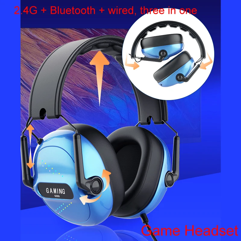 Беспроводная игровая Bluetooth-гарнитура с шумоподавлением 2 4 ГГц |