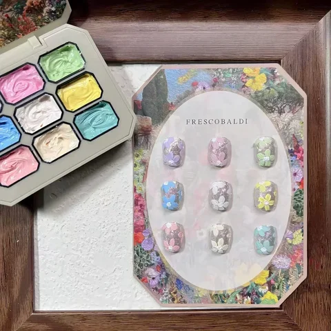 Гель-лак для дизайна ногтей 3D моделирование 9 цветов