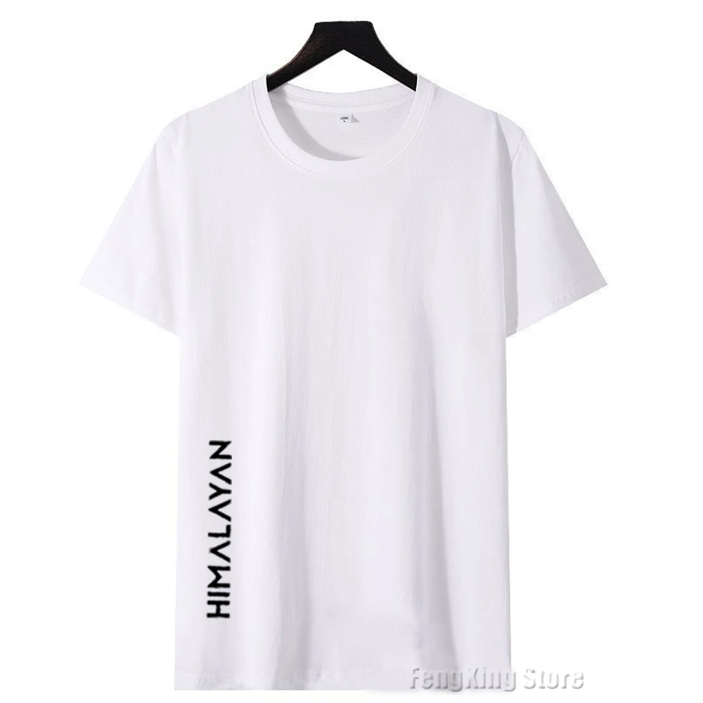 

For Enfield Himalayan 400 411 New Combed Cotton Short Sleeve T-shirt Men's Round Neck Printed Logo T-shirt