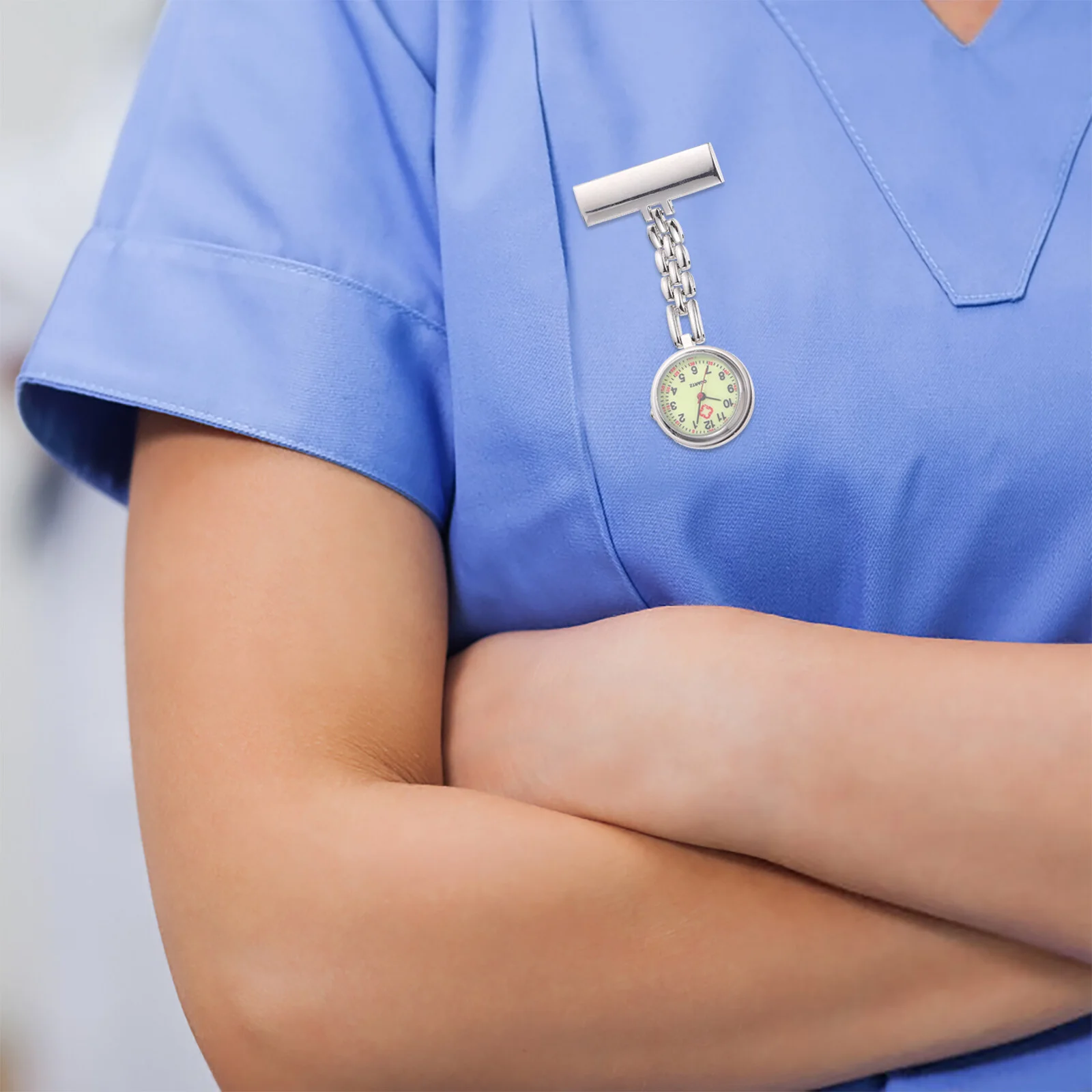 Nurse Pocket Watches- Hanging Clip- on Ladies Watch for Portable Hanging Ladies Watch Clip on Stethoscope Watch