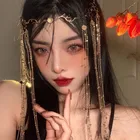 1 шт. Винтажные Украшения для волос Китайский Стиль повязка на голову с кисточками лба украшения головной убор Китайский шпилька для волос аксессуары для волос для женщин