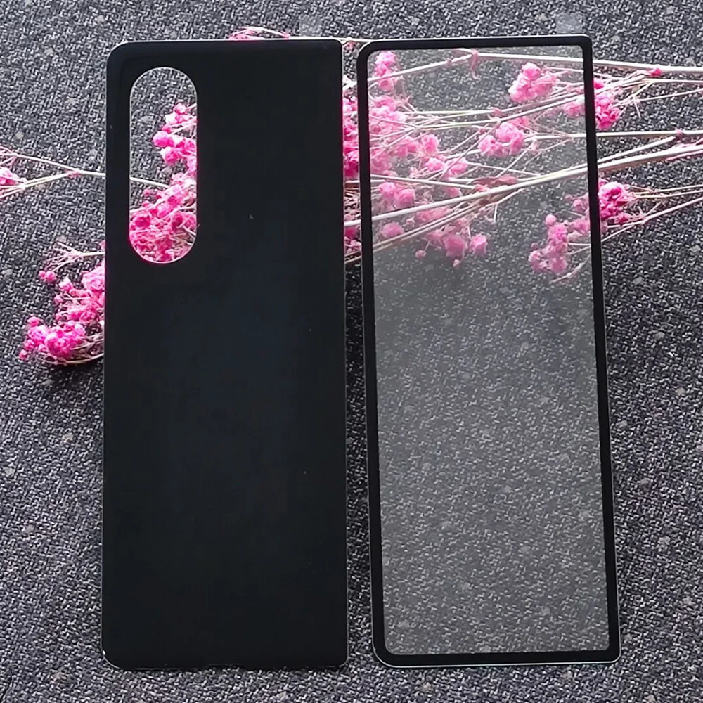 

Защита экрана для Samsung Galaxy Z Fold 3, стекло с изогнутыми краями для Samsung Z Fold 3 2021, искусственное закаленное стекло для телефона, передняя и задняя ...