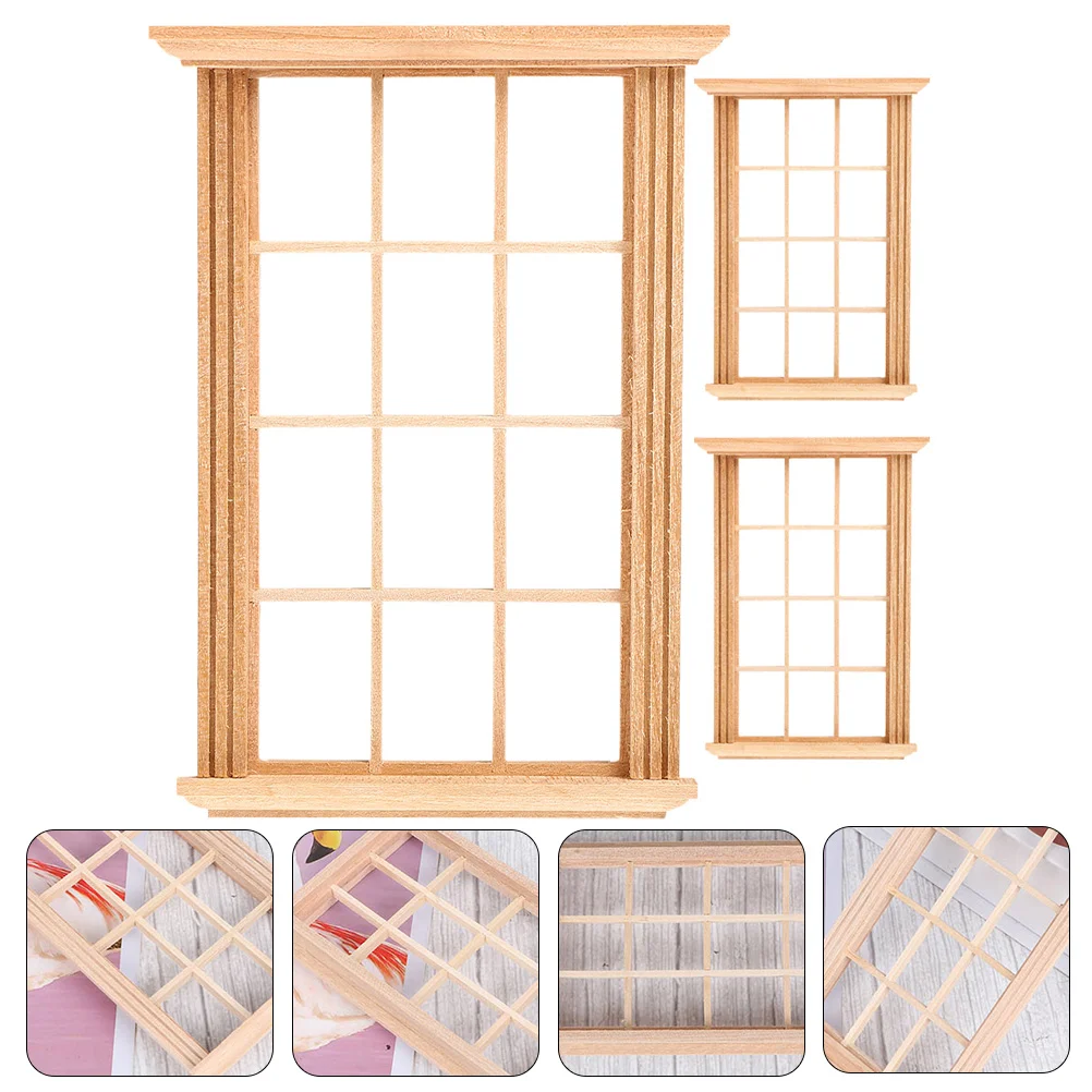 

Window Frame Model Garden Miniatures Accessories Furniture Dollhouse Windows