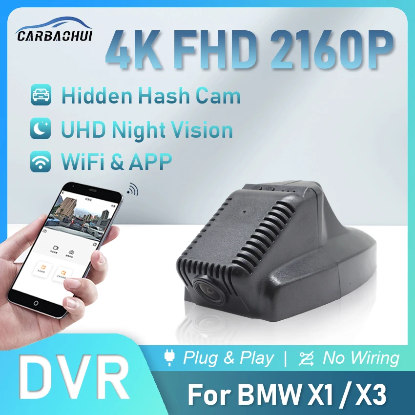 4K 2160P Car DVR Plug & Play Dash Cam UHD Camera For BMW X1 X3 E81 E82 E87 E88 E90 E91 E92 E93 E60 E61 E65 E66 E84 E70 E71 E72