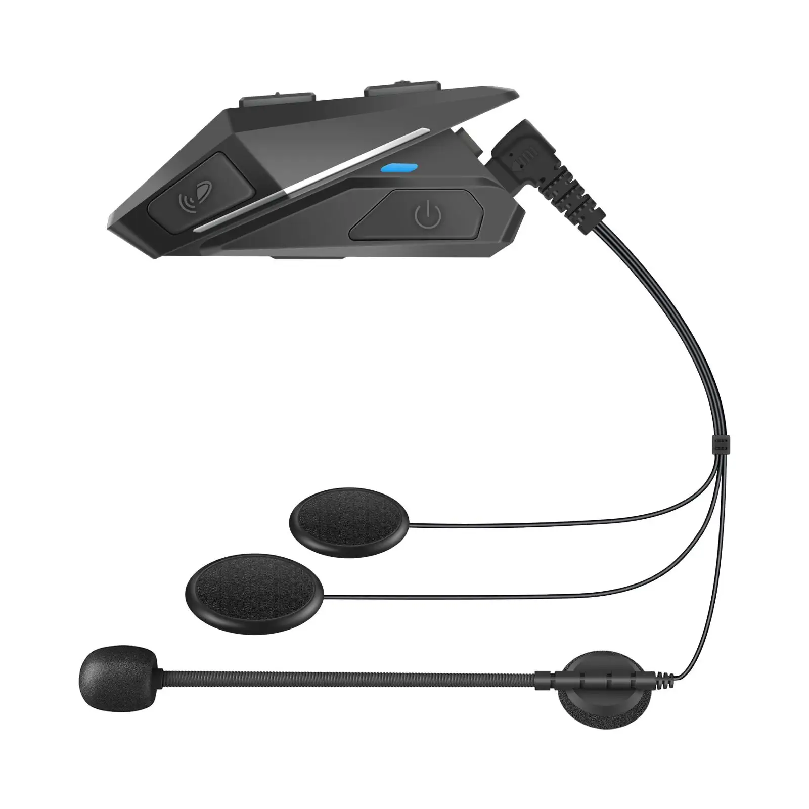 

Motorcycle Headset Communication System Motorbike Headphone V5.0 Mic for Outdoor Sports Snowboarding Skating