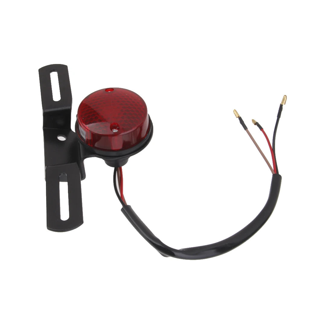 Лампа стоп-сигнала заднего тормоза мотоцикла для кафе Racer Chopper красная