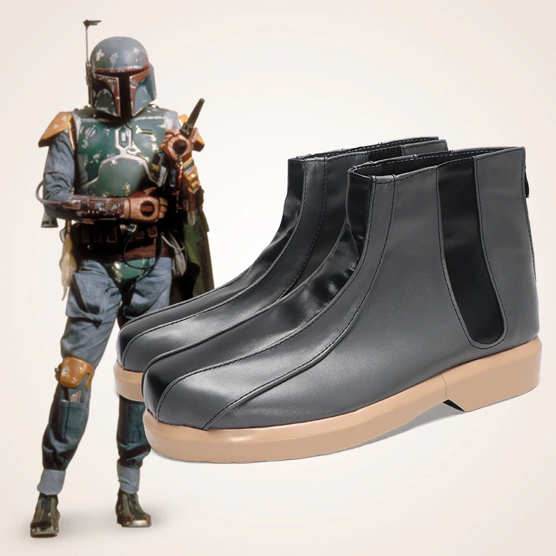 Боба Косплей Фетт Мужская обувь Фильм Космическая битва Маскировка Черные