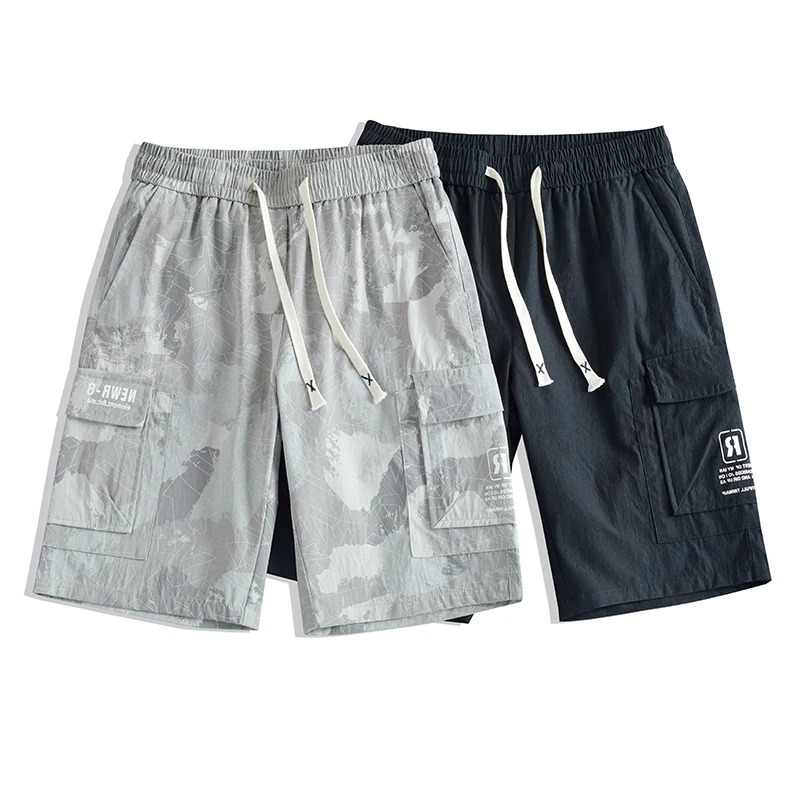 Брюки мужские камуфляжные модные повседневные рабочие штаны много карманов