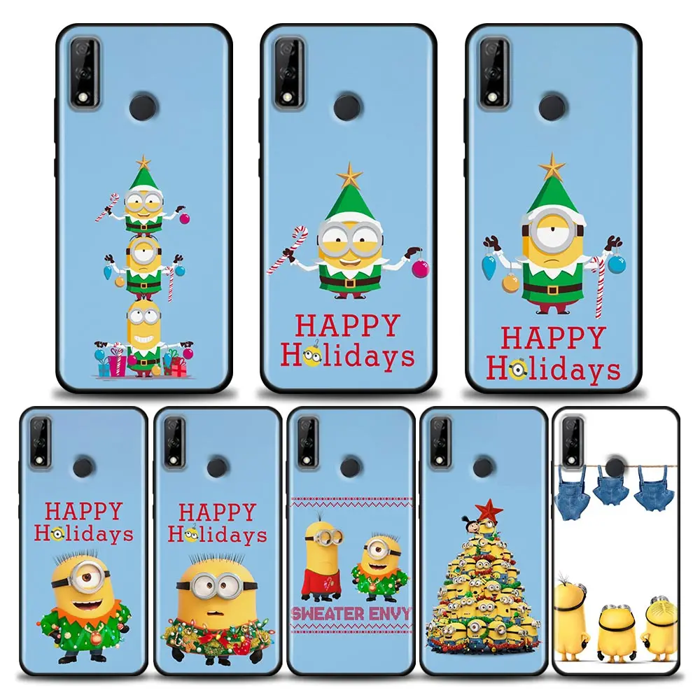 

Christmas Minions Anime Cartoon Phone Case For Honor X8 60 8X 9X 50 30i 21i 20 9A Play Nova 8i 9 SE Y60 Magic4 5G Pro Lite Cover